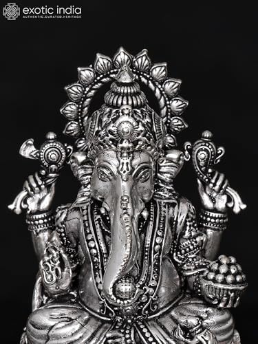 Small Superfine Lord Ganesha Brass Statue for Home or Office