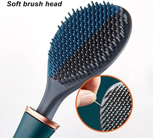 Modern Flexible Silicone Toilet Brush with Holder Set