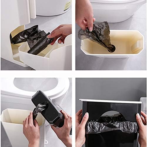 Leying Toilet Brush and Waste Bin Set 3 In 1 Gray 1