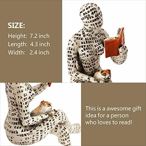 3 Pieces Pulp Reading Women Figurine Statue Set