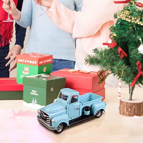 Vintage Christmas Truck Decor Figurine Sculpture