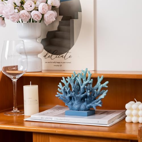 Elegondrar 58 H Blue Coral Decor Statue 1
