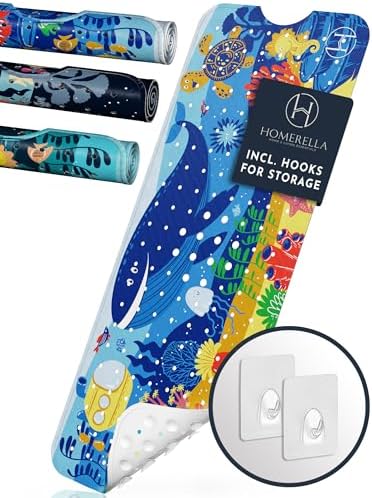 Homerella Anti Slip Bathtub Mat for Kids Adults