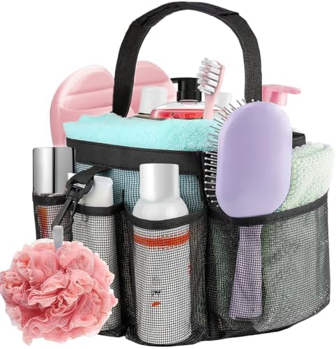 Dolrsrcm Mesh Shower Caddy 8-Pocket Portable Organizer