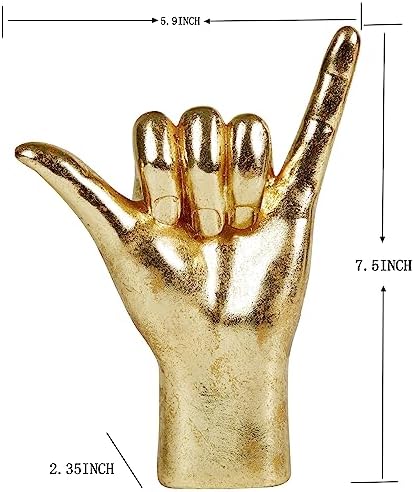 78 Resin Gold ASL Signal Sculpture Statue 1