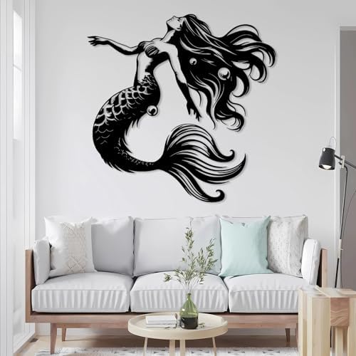 LARNT Mermaid Metal Wall Sculpture 39x39 1