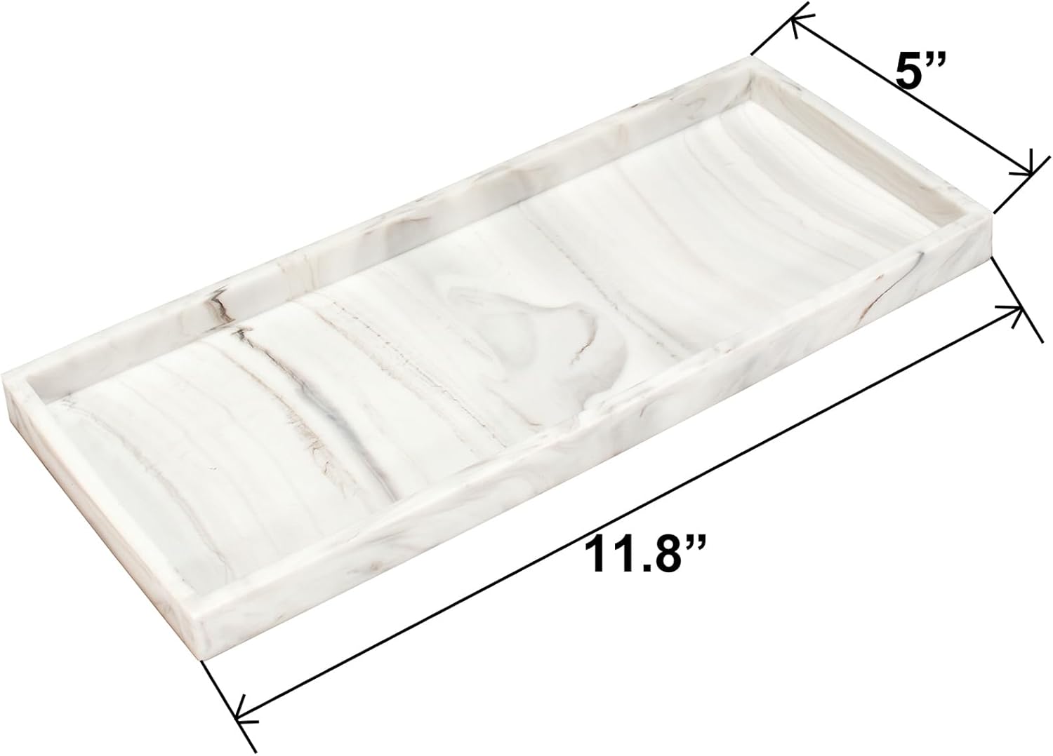 DNC Silicone Vanity Tray Set - 2PC 118 Counter Organizer
