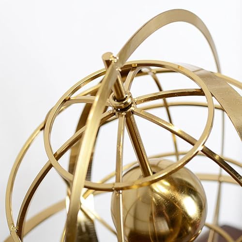 Decorative Gold Globe Armillary Sphere Tabletop Ornament S