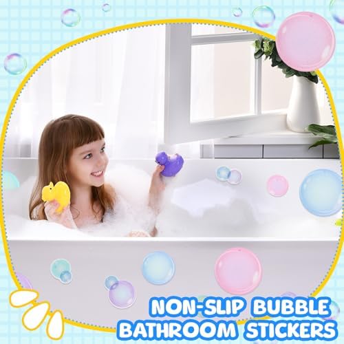30 Pcs Bubble Non-Slip Bathtub Stickers 472 x 472 Inch