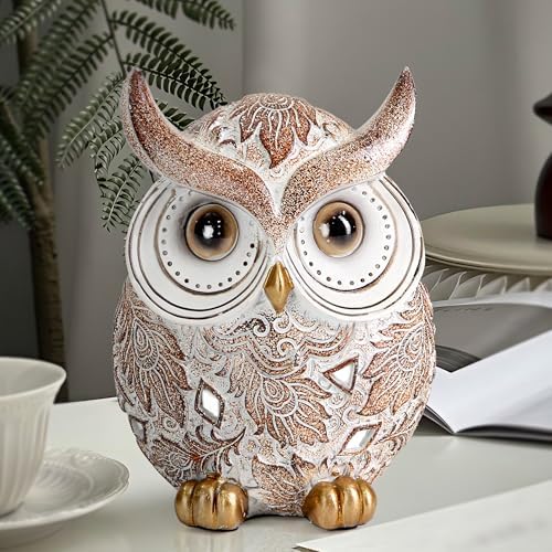 Smadeer Adorable Owl Statue for Home Decor