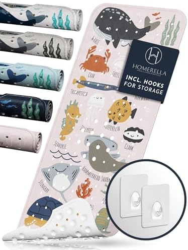 Homerella Anti-Slip Baby Bath Mat 40x16 Inch