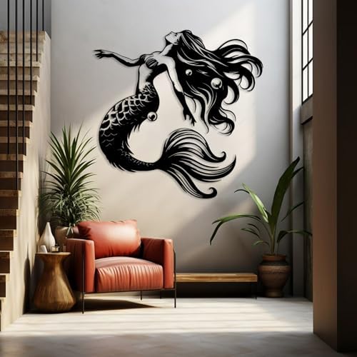 LARNT Mermaid Metal Wall Sculpture 39x39 1