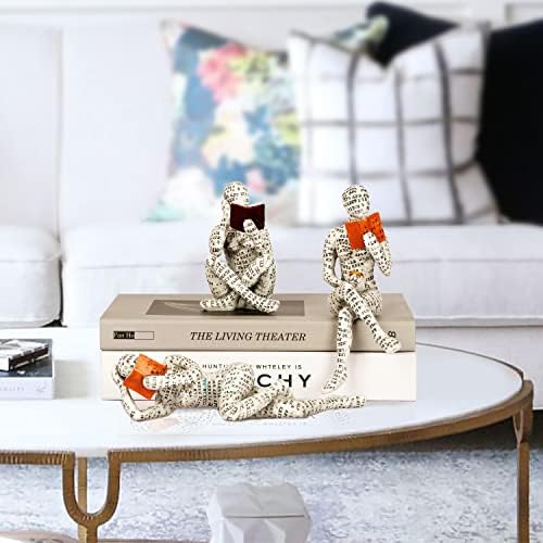 3 Pieces Pulp Reading Women Figurine Statue Set