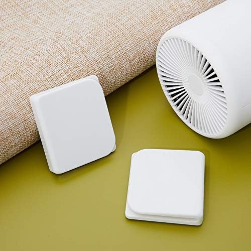 Jetec 4-Piece White Self-Adhesive Shower Curtain Clips