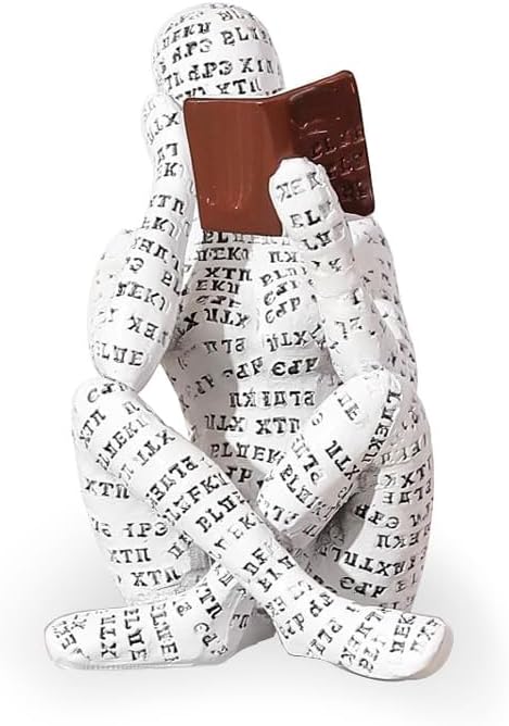 Modern Reading Woman Figurine - Calm Home Decor Statue