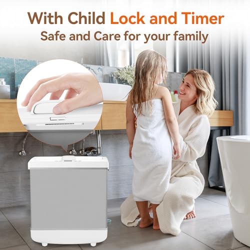 YOSHIKO Heated Towel Warmers 35L Electric Bucket with Timer and LED Display