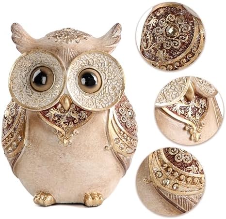 Smadeer Owl Statue Home Decor Sculpture