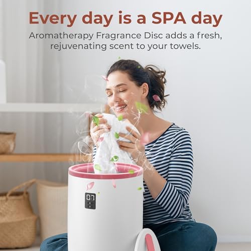 SereneLife Towel Warmers Bucket - Pink