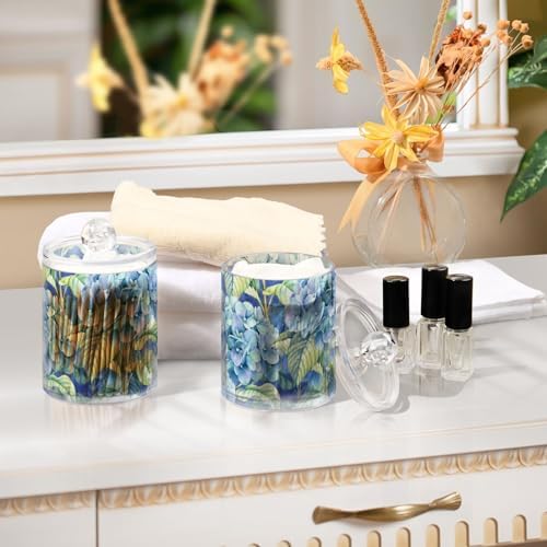Fustylead Vibrant Blue Hydrangea Canister Set