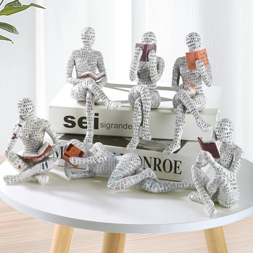 GRAPMKTG Reading Women Statue Aesthetic 3 Pack