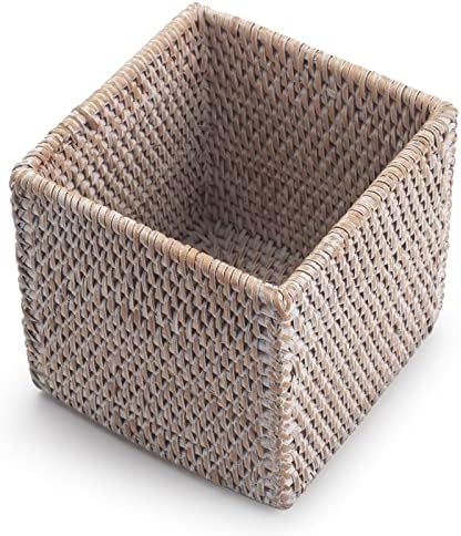 YANGQIHOME Rattan Tissue Box Cover Square 1