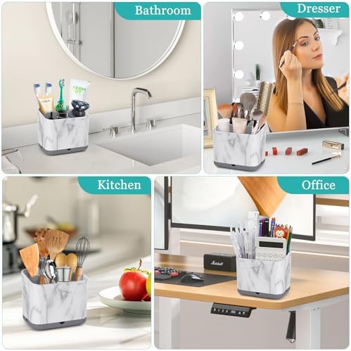 PARKMANI Toothbrush Holder Grey Marble Grain