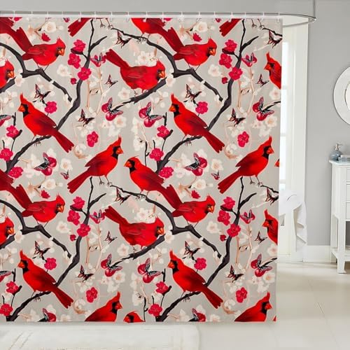Feelyou Merry Christmas Bath Curtain Set 72x72