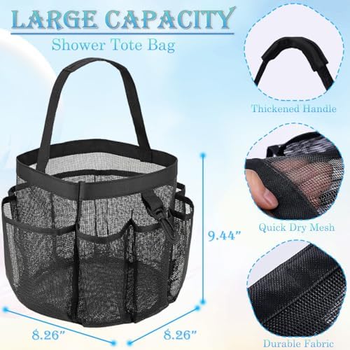 Dolrsrcm Mesh Shower Caddy 8-Pocket Portable Organizer