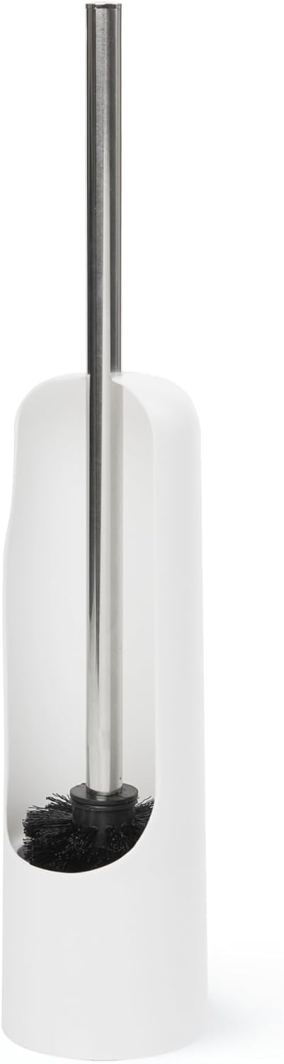 Umbra Touch Toilet Brush with Hideaway Holder - Durable Sleek