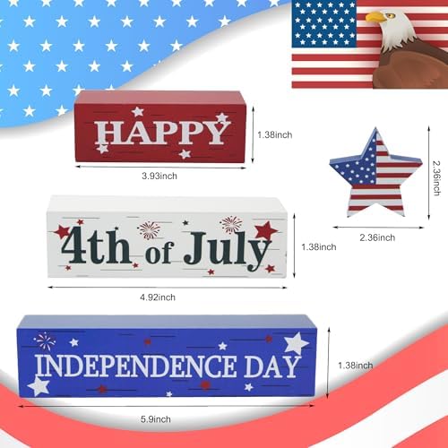 Laoone 4th of July Patriotic Decorations Set