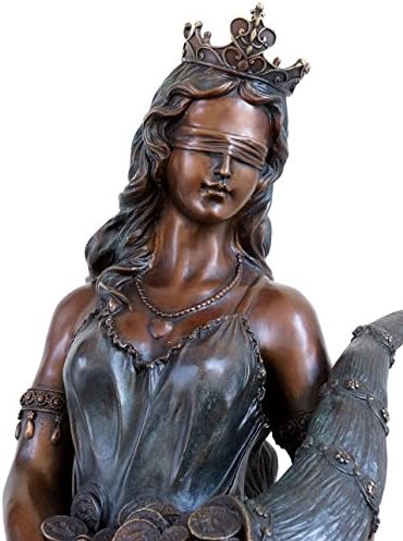Kunst Ambiente Large Bronze Goddess of Luck Statue