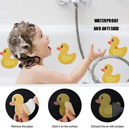 Secopad Non-Slip Bathtub Stickers with Duck Decal