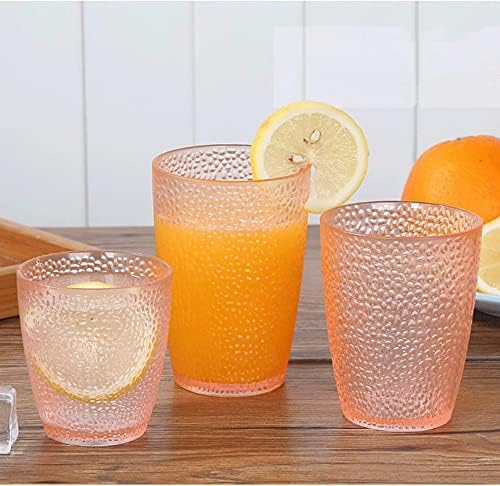 Komost 12oz Plastic Tumblers Set of 2 Reusable Shatterproof