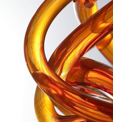 Luxury Lane Ombre Red Infinity Knot Glass Ball Decor