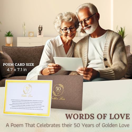 50th Wedding Anniversary Sculpture Set - Iron Marble