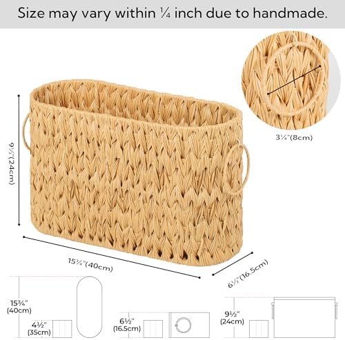 GRANNY SAYS Toilet Paper Storage Basket with 6 Roll Capacity