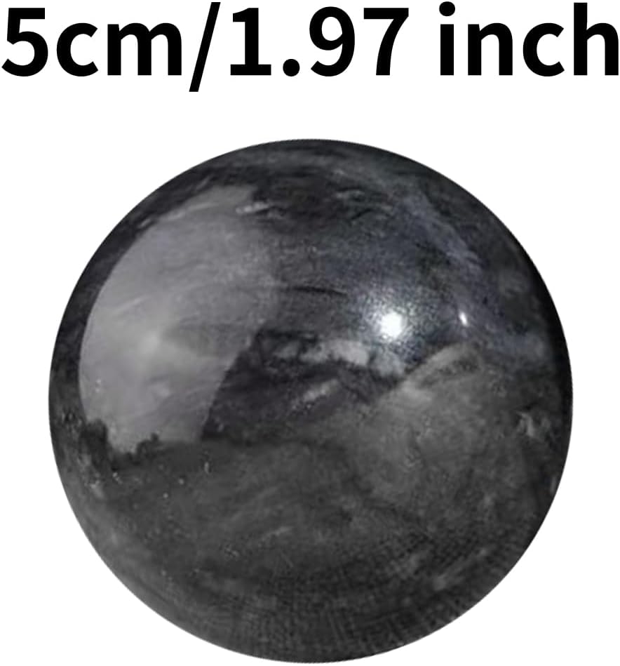 SUTEBUY Decorative Stone Balls - 197inch White-Green 3 PCS