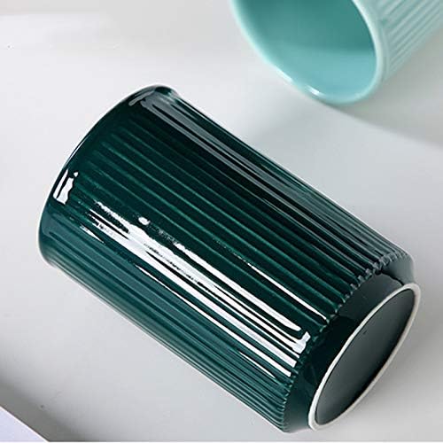 Sizikato 2pcs Vertical Stripes Porcelain Tumblers