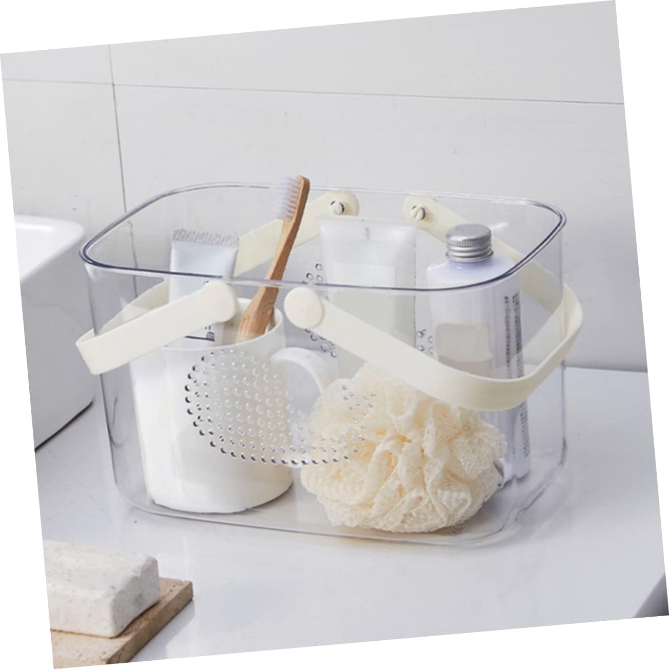 HOLIDYOYO Shower Basket with Handle Plastic Storage Organizer
