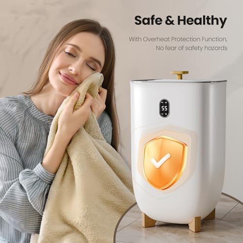 AGLUCKY Towel Warmer with 40L Capacity and LCD Screen