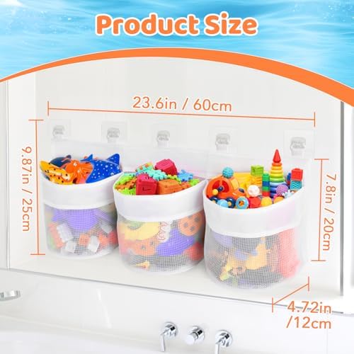 Shadowvoxel Bath Toy Storage Mesh Basket Organizer 1