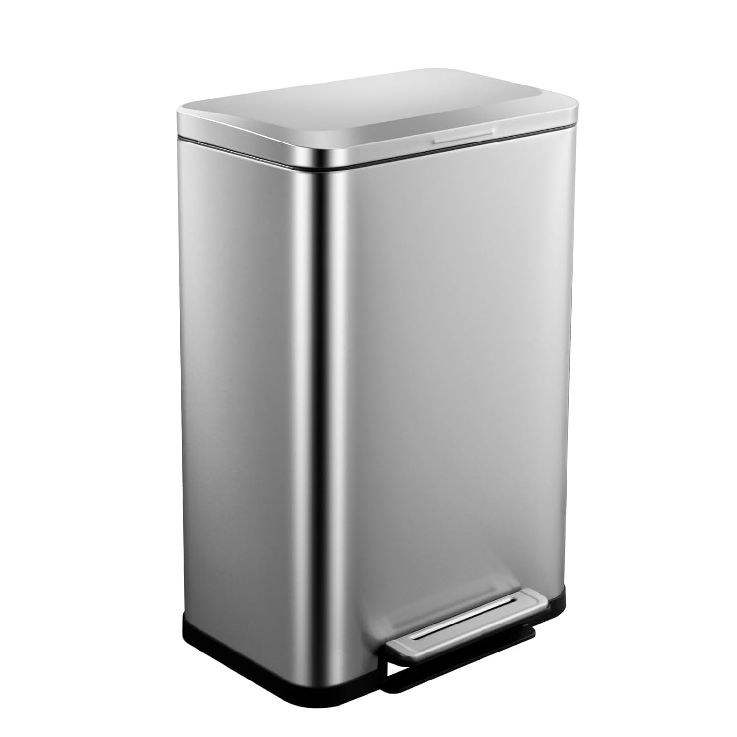 Sunvasagoo 132 Gallon Hands-Free Trash Can - Rectangular Soft Close Fingerprint Resistant