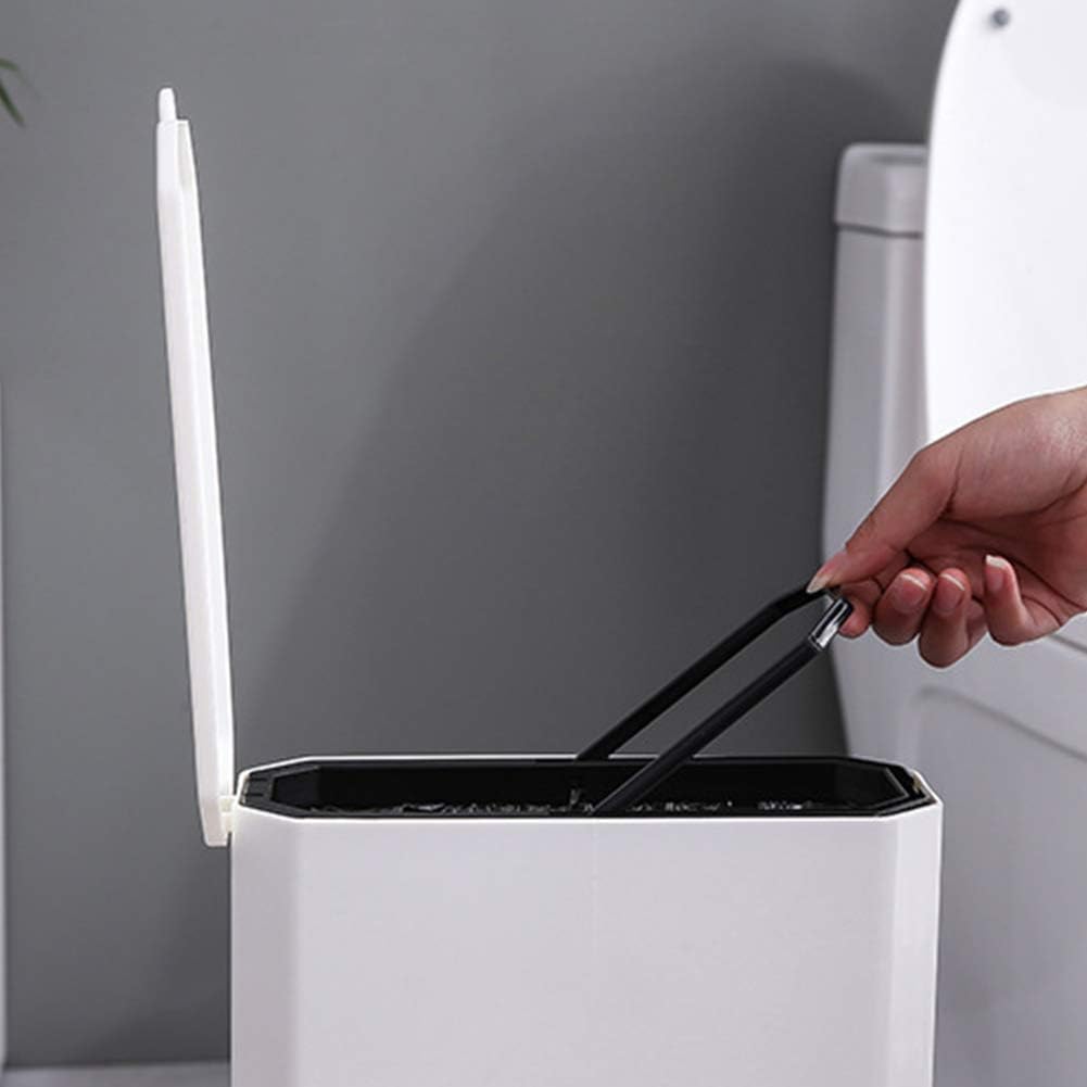 Leying Toilet Brush and Waste Bin Set 3 In 1 Gray 1