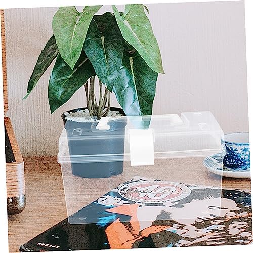 Ipetboom Portable Medicine Cabinet with Transparent Design and Buckle Closure