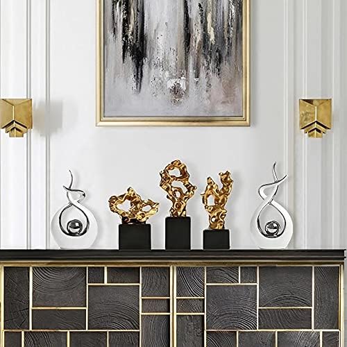 Norrclp Modern Abstract Ceramic Statue Table Decor