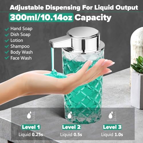 Blancel Automatic Soap Dispenser 11 OZ Glass Touchless