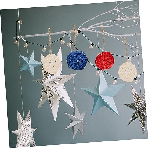 18pcs Rattan Decorative Balls for 4th of July Centerpieces