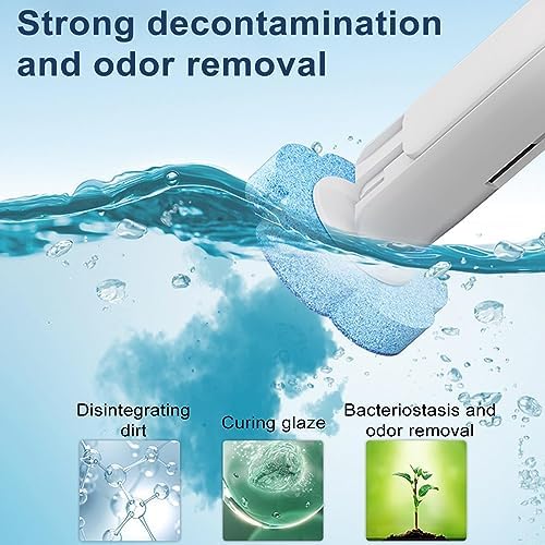 Toilet Scrubber Set with 18 Replaceable Heads and Scented Brush 30PCS Lemon Scented