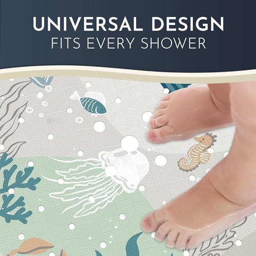 Homerella Anti Slip Shower Mat 21x21 Inch