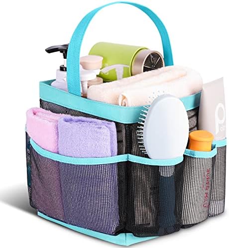 EUDELE Mesh Shower Caddy with 8 Pockets Portable